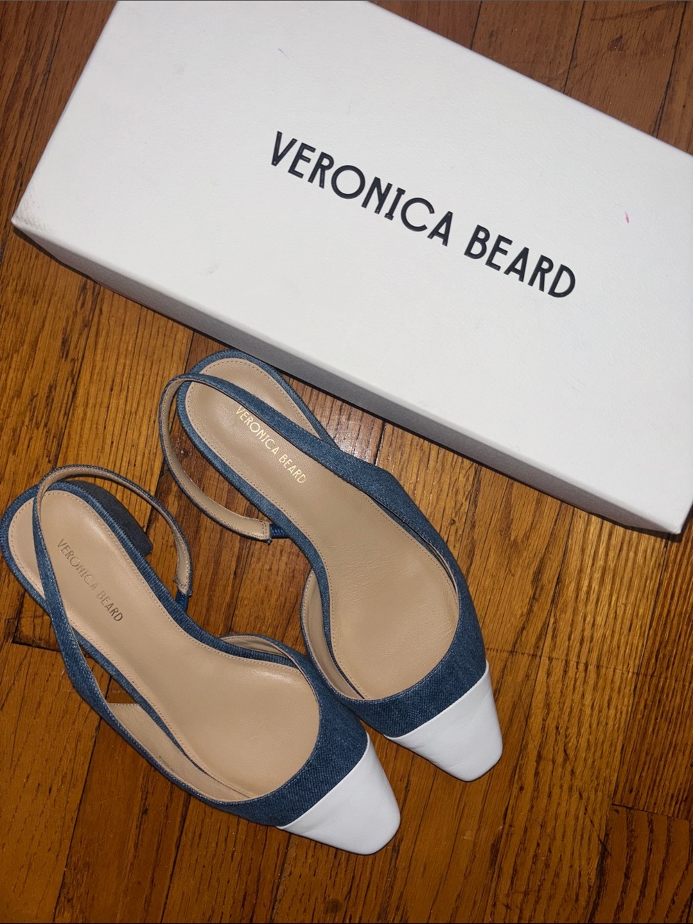 Veronica Beard Cecile half d’Orsay Slingback pumps